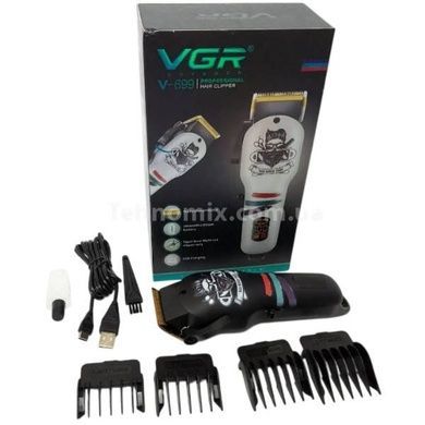 Машинка для стрижки волос и бородыс LED-дисплеем VGR V-699 Черная
