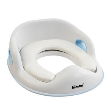 Накладка на унитаз для детей 31х34х11см BM-03560 Bimbo Белая с голубым