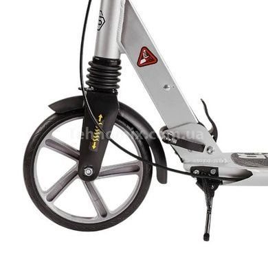 Самокат Factor двухколесный алюминиевый с двумя амортизаторами и ручным дисковым тормозом колеса PU200 мм Best