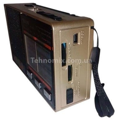 Радиоприемник аккумуляторный с Bluetooth-соединением MP3, USB GOLON RX8866 Золото
