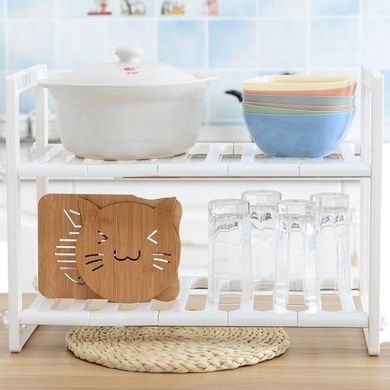 Полка под раковину для хранения кухонных принадлежностей Kitchen Rack Белая