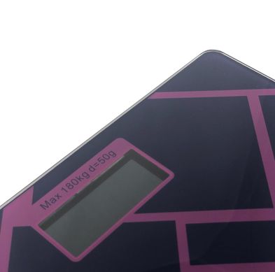 Весы напольные Domotec YZ-1604 фиолет с узором