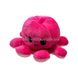 М'яка іграшка восьминіг перевертень двосторонній «веселий + сумний» Рожевий рожевий