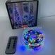 Гирлянда роса мишура пушистая линейная 100м LED USB Зеленая проволока, мультиколор