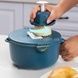 Шинковка-тёрка круглая с ручкой Multifunctional cooking machine SZK-6