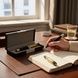 Ручка ролерна металева в подарунковому футлярі Lion 286 Чорна із золотим
