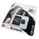 Мапа пам'яті з адаптером microSD, SD, SDHC, SDXC 32GB Class 10 Kingston memory card