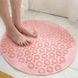 Килимок для душу нековзний зі щіткою для стоп Massage foot рожевий