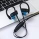 Навушники бездротові вакуумні з мікрофоном Bluetooth G5 Чорні з синім