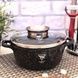 Каструля кругла з кришкою 2,4л 20см Top Kitchen TК00051 Чорна