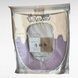 Чохол-сидіння на унітаз з вишивкою двокольоровий Fashion Toilet Cushion AND 02 Р Бузковий з бежевим
