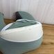 Подушка для шиї у формі літери U з ефектом пам'яті 28см х 26см х 12см Зелена з сірим
