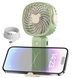 Вентилятор настільний міні ручний акумуляторний USB Handheld fan AND LY-838 KLW-F8 Зелений