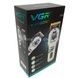 Машинка для стрижки волос и бородыс LED-дисплеем VGR V-699 Черная