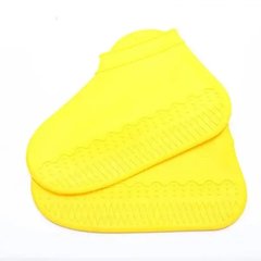 Силиконовые водонепроницаемые чехлы-бахилы для обуви от дождя и грязи, размер S Желтые