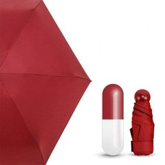 Мини-зонт карманный в капсуле Красный