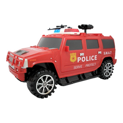 Машинка копилка с кодовым замком и отпечатком Piggy Bank Police Красная