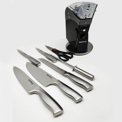 Набір ножів з нержавіючої сталі на підставці Rainberg RB-8807 8 предметів