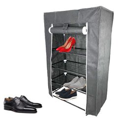 Складной тканевый шкаф для обуви FH-5556 Серый