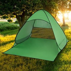 Пляжная палатка с защитой от ультрафиолета - размер 150/165/110 - зеленая
