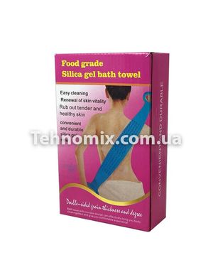 Двухсторонняя силиконовая мочалка Silica Gel Bath Brush ( Фиолетовая )