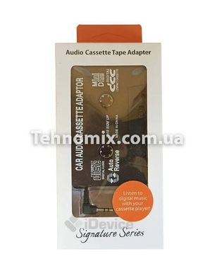 Адаптер AUX для касетних магнітол CASSETE JACK 3.5 Чорний