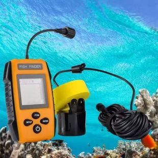 Ехолот для риболовлі Fish Finder Чорний з жовтим