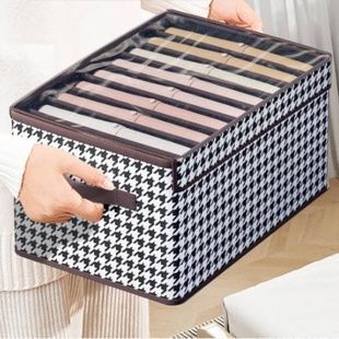 Органайзер для хранения вещей на молнии 17*24*30 Storage baske XL-1049 Черно-белый