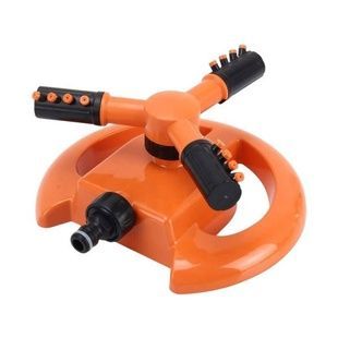 Ороситель для полива газона спринклер дождеватель круговой 360 Lawn Water Sprinkler / ART-5059 Оранжевый