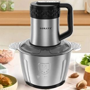 Измельчитель электрический с чашей из нержавеющей стали 3л 800Вт SOKANY SK-06016 Стальной