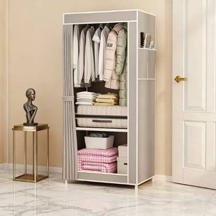 Шафа для одягу тканинна Storage Wardrobe AND XL-1616 Сірий
