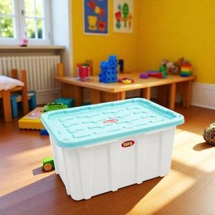 Контейнер для хранения игрушек DOLONI TOYS 01592 Белый с голубым