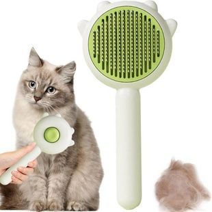 Щітка для вичісування шерсті Hamburger Comb Зелена