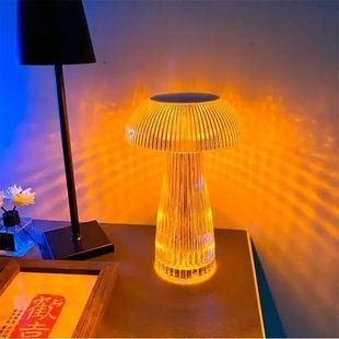 Настільна лампа Гриб з USB-зарядкою Mushroom Lamp RGB 16 LED Біла