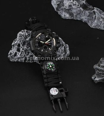 Годинники чоловічі тактичні Besta Life Pro AllBlack з компасом