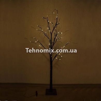 Ночник Дерево 144LED 1,5 м черный ствол, Теплый цвет