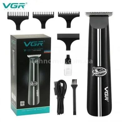 Машинка для стрижки бороди та вусів VGR V 007 4 насадки