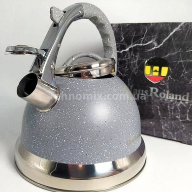 Чайник гранитный со свистком 3,5л HR 704-5 Haus Roland Серый