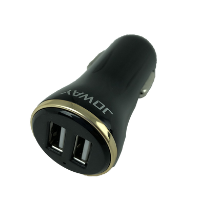Автомобільний зарядний пристрій USB в прикурювач Joway Чорне