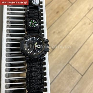 Годинники чоловічі тактичні Besta Life Pro AllBlack з компасом