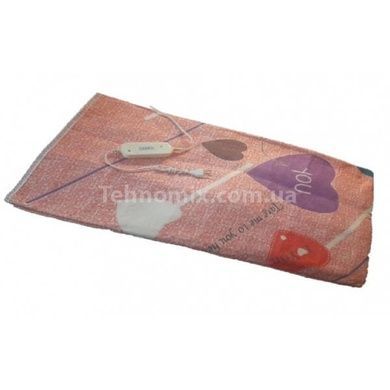Электропростынь 120х150см Electric Blanket Розовая Сердце