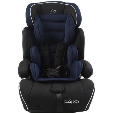 Детское автокресло универсальное от 9-36кг с бустером I / II / III группа JOY 6202-80 Черное с синим