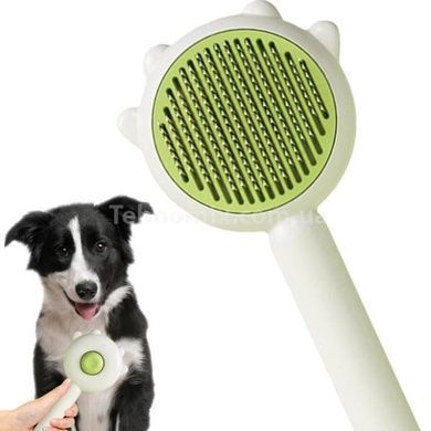 Щетка для вычесывания шерсти Hamburger Comb Зеленый