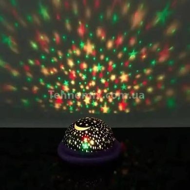 Ночник проектор звездное небо вращающийся UFO Star Master Фиолетовый