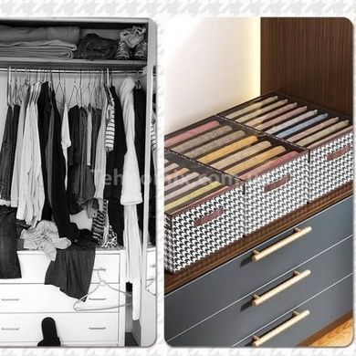 Органайзер для хранения вещей на молнии 17*24*30 Storage baske XL-1049 Черно-белый