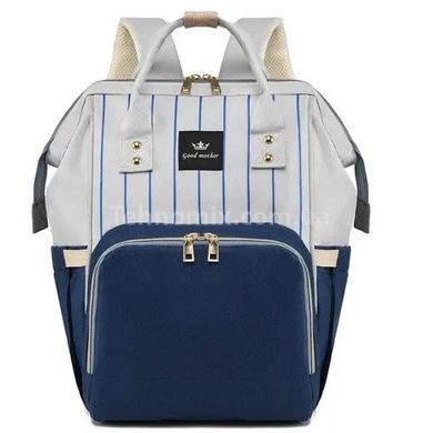 Сумка-рюкзак для мам Mom Bag Синий в полоску