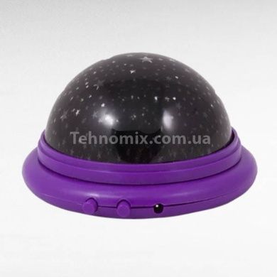 Ночник проектор звездное небо вращающийся UFO Star Master Фиолетовый