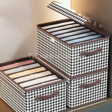 Органайзер для хранения вещей на молнии 17*24*30 Storage baske XL-1049 Черно-белый