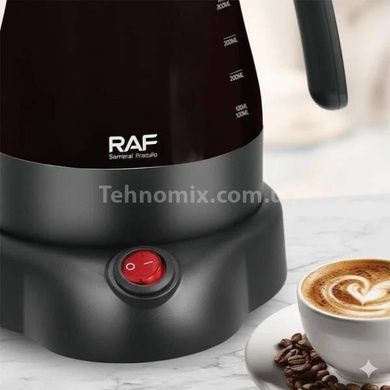 Турка електрична скляна з платформою 600Вт 0.6л R.7210 RAF Чорна