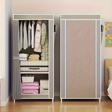 Шафа для одягу тканинна Storage Wardrobe AND XL-1616 Сірий